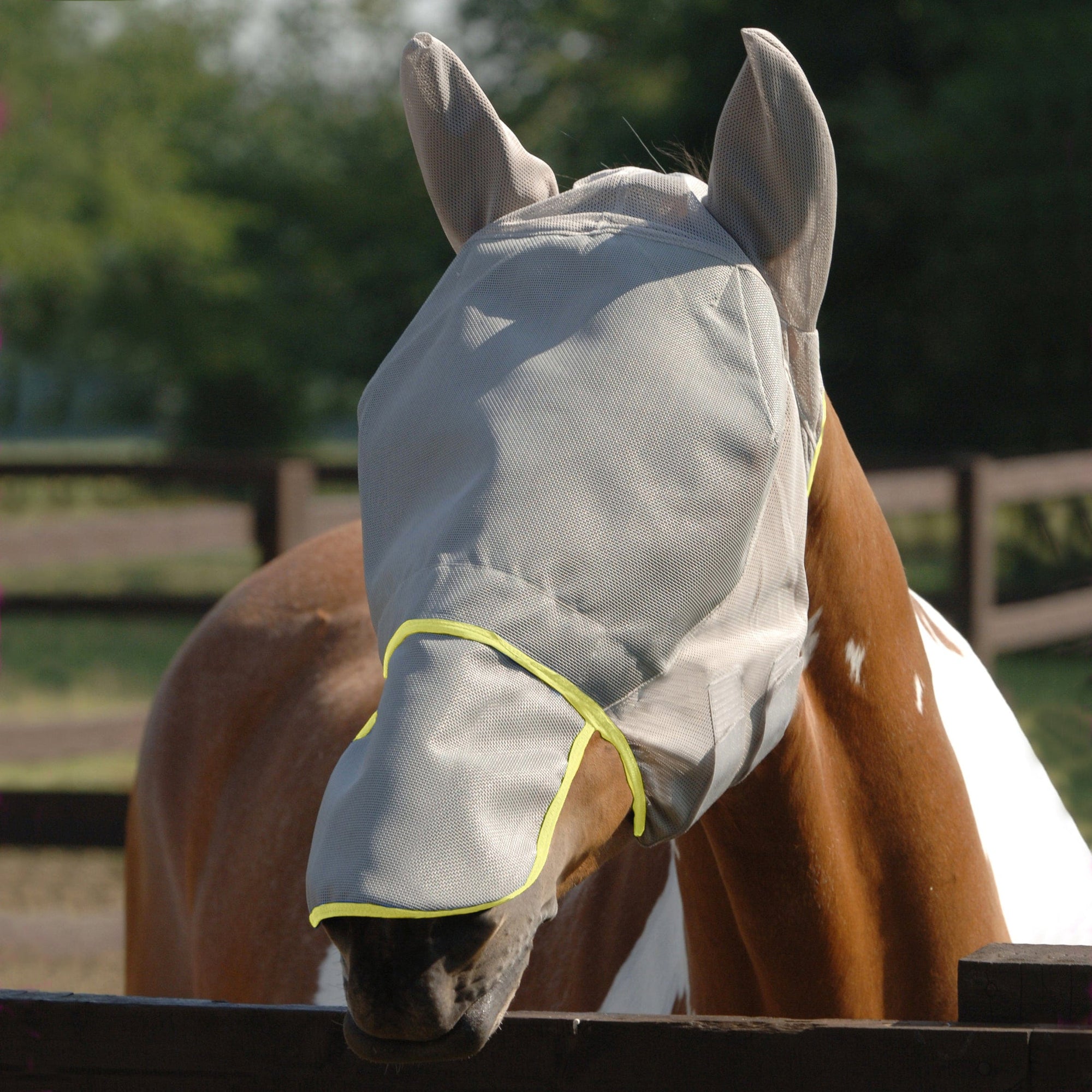 Equilibrium Field Relief Max Fly Mask Grey/Yellow