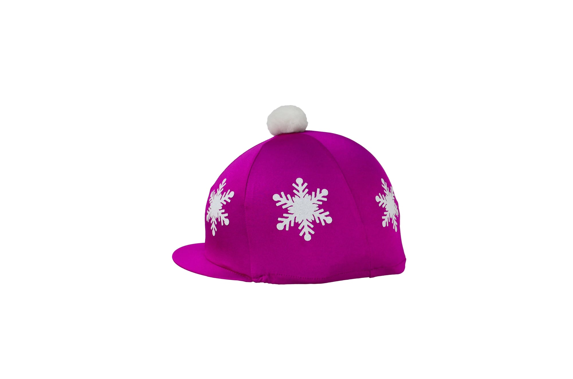 Hy equestrian snowflake with pom pom hat cover