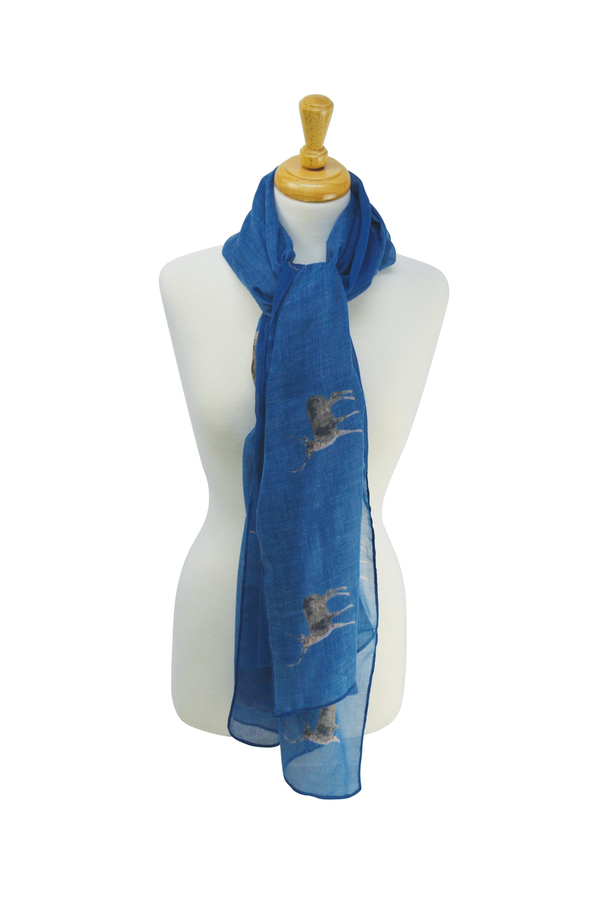 Hy equestrian stag print scarf