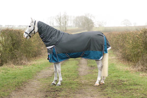 Defencex system 50 turnout rug with detachable neck cover