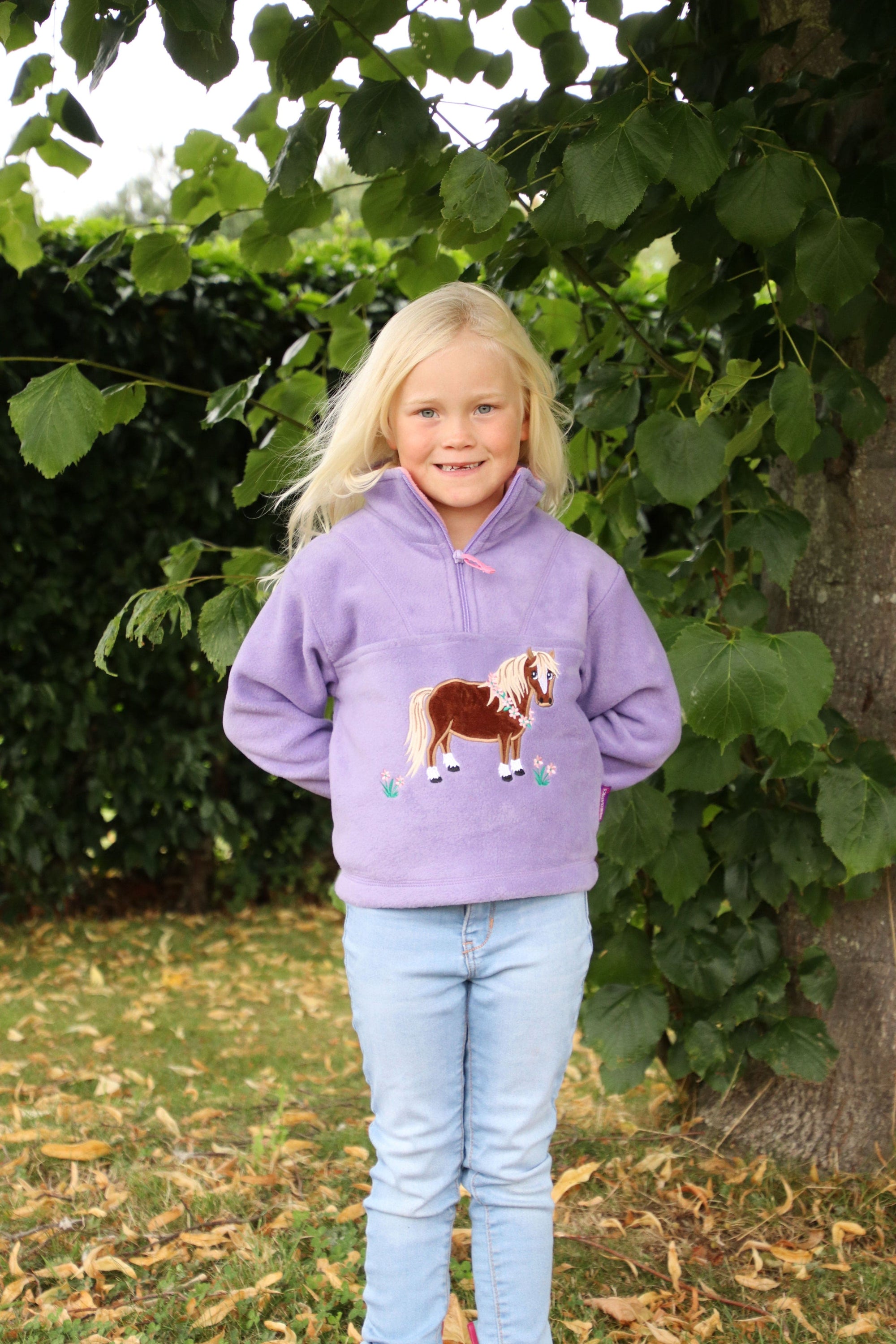 British country collection flora pony childrens fleece 
