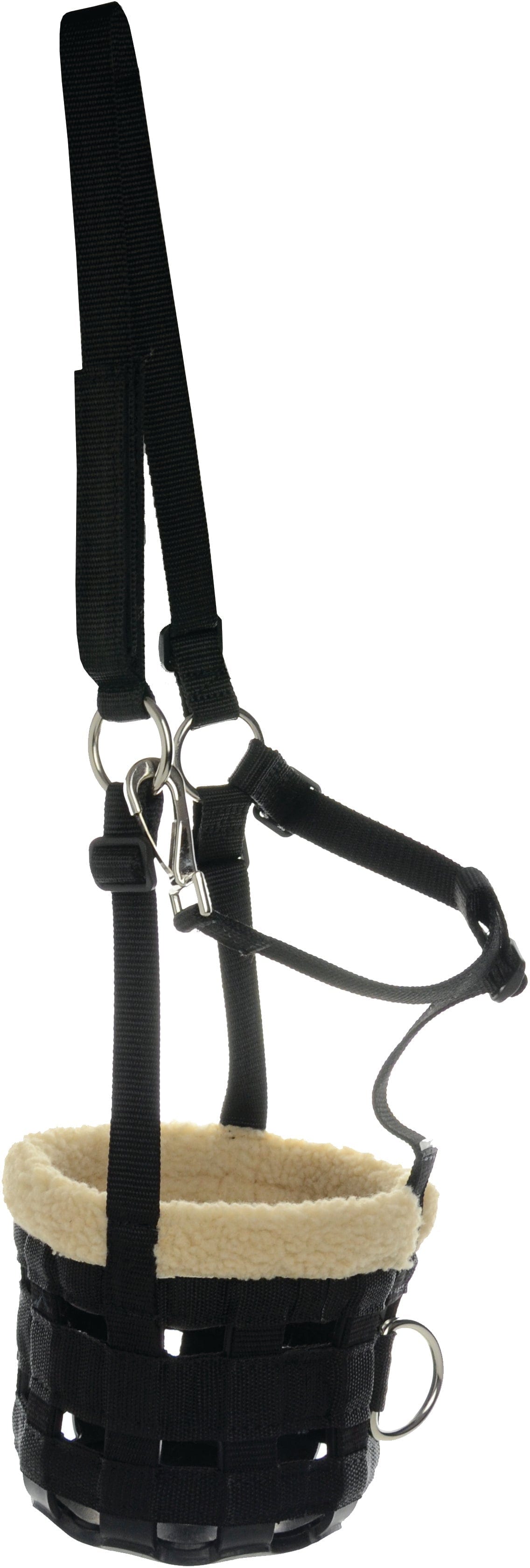 Hy equestrian muzzle with fleece