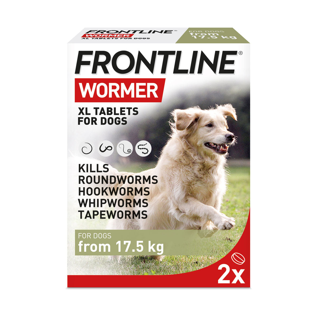 Frontline Wormer XL Tablets for Dogs