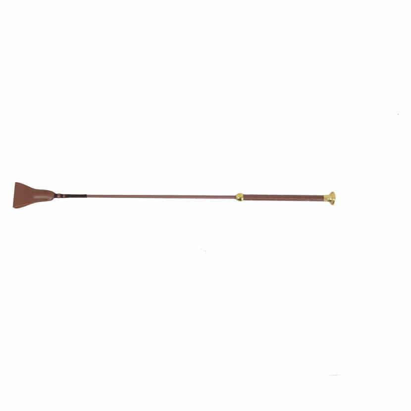 Hy equestrian faux leather riding whip
