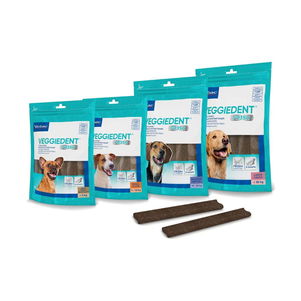 Veggiedent fr3sh chews for dogs extra small x 15