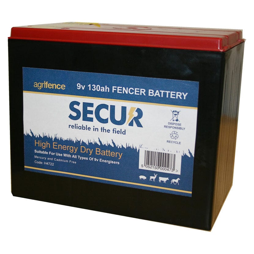 Agrifence 9v 130ah dry battery