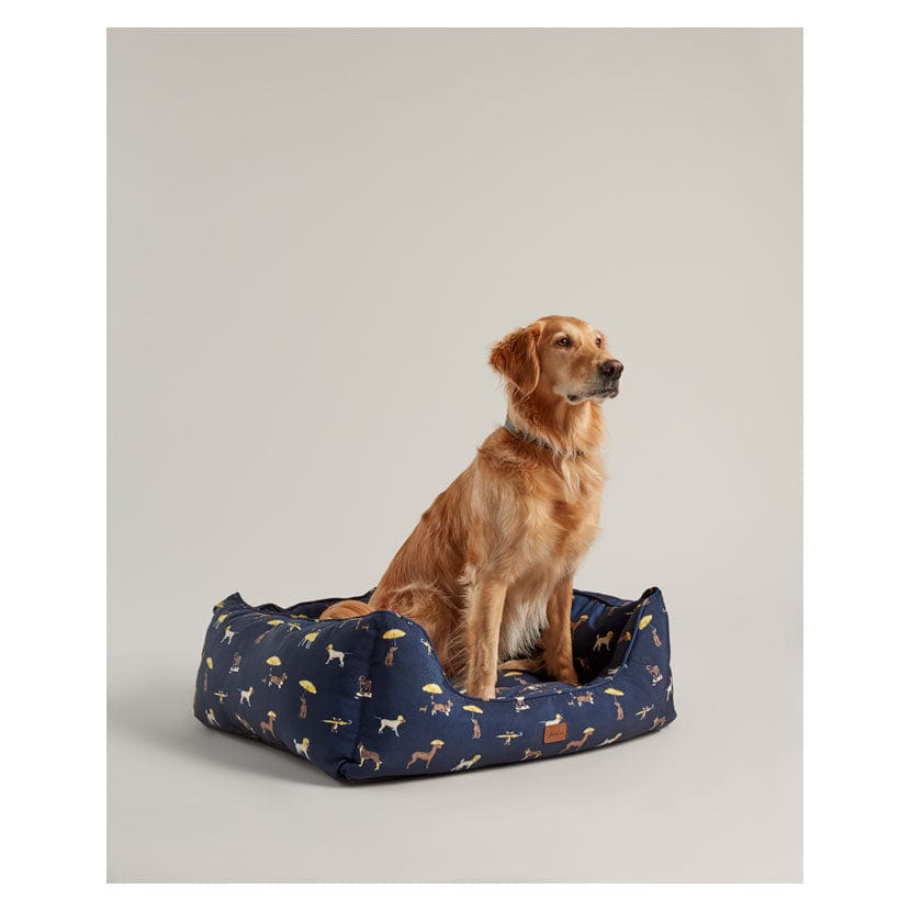 Joules dog print box bed