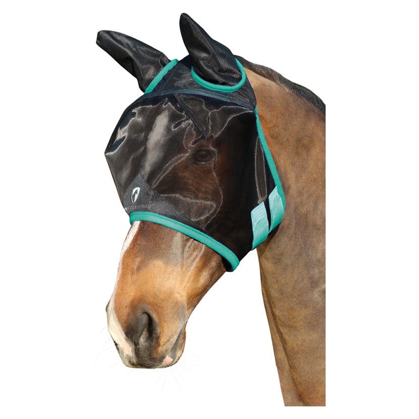 Hy equestrian mesh half mask with ears