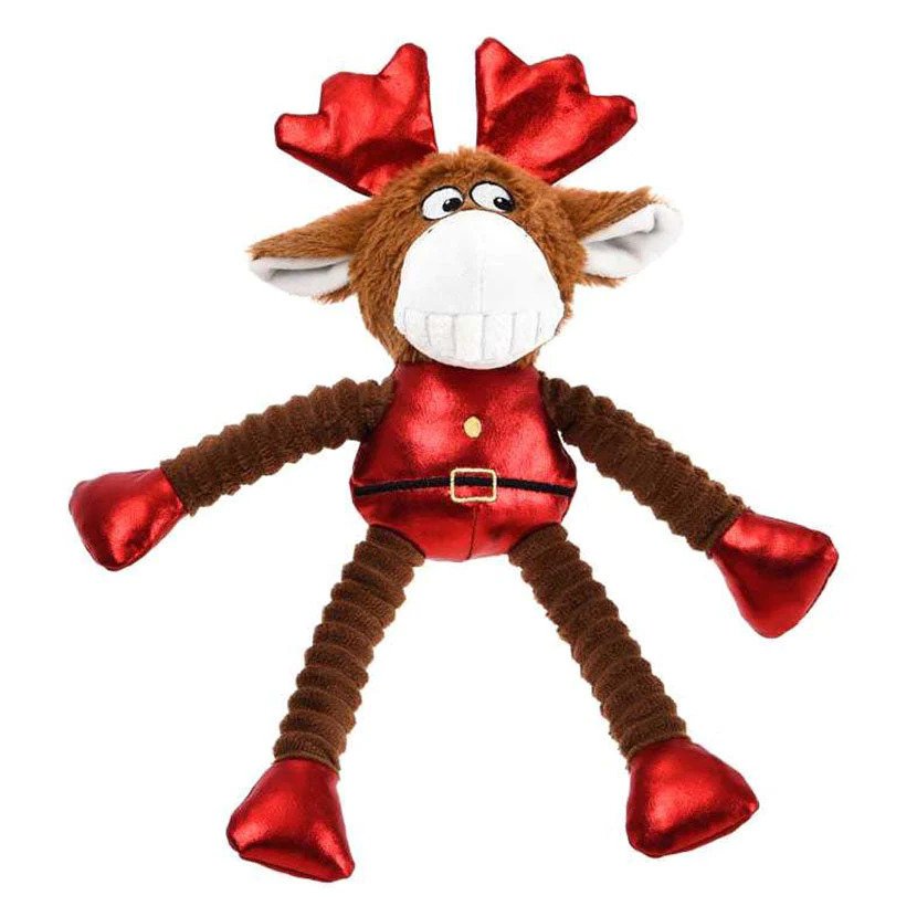 House of Paws Rope Dog Toy- Red Rudolph
