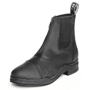 Hy equestrian wax leather zip boot