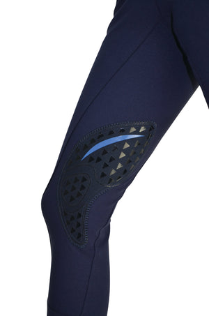 Hy sport active ladies breeches - navy/port royal - 32