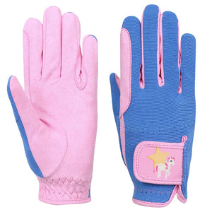 Little rider star in show children’s riding gloves