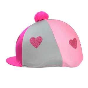 Love heart glitter hat cover by little rider