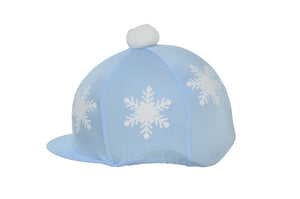 Hy equestrian snowflake with pom pom hat cover