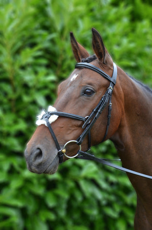 Hy equestrian mexican bridle with rubber grip reins