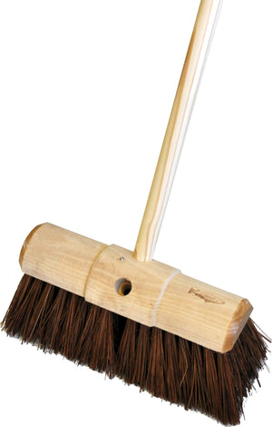 Industrial stiff yard broom head