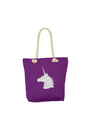 Hyfashion unicorn glitter tote bag