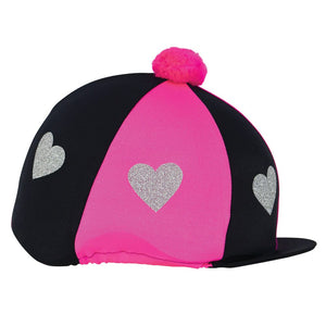 Love heart glitter hat cover by little rider