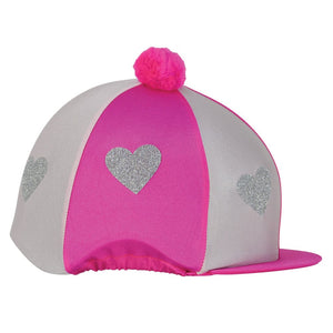 Love heart glitter hat cover by little rider