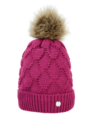 Hy equestrian saskatoon knitted bobble hat