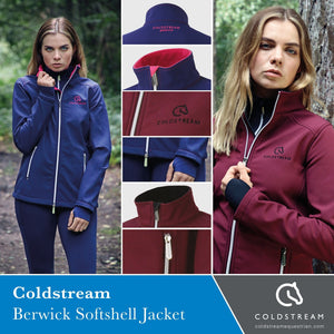 Coldstream berwick softshell jacket - navy/raspberry sorbet