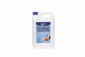 Battles 7% strong iodine solution