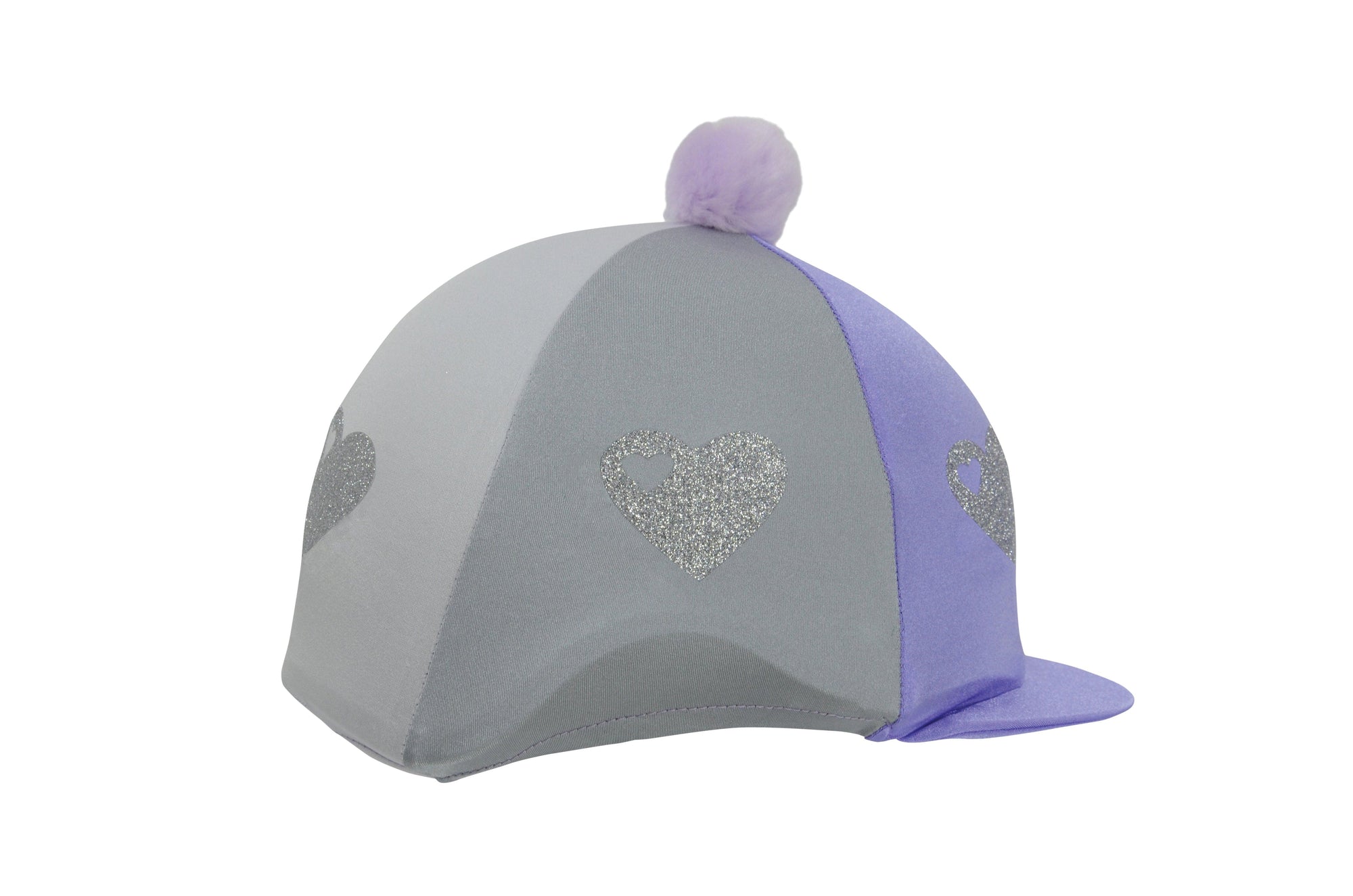 Hy equestrian glitter hearts hat cover