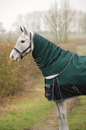 Defencex system 100 turnout rug with detachable neck cover