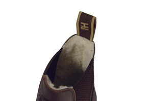 Hy equestrian fleece lined wax leather jodhpur boot
