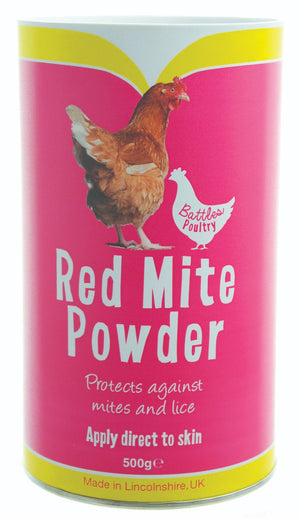 Battles poultry red mite powder