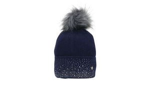 Hy equestrian synergy diamante bobble hat