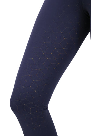 Hy equestrian soft shimmer brushed riding tights