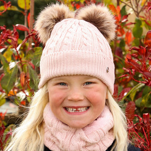 Hy Equestrian Morzine Children's Hat And Snood Set