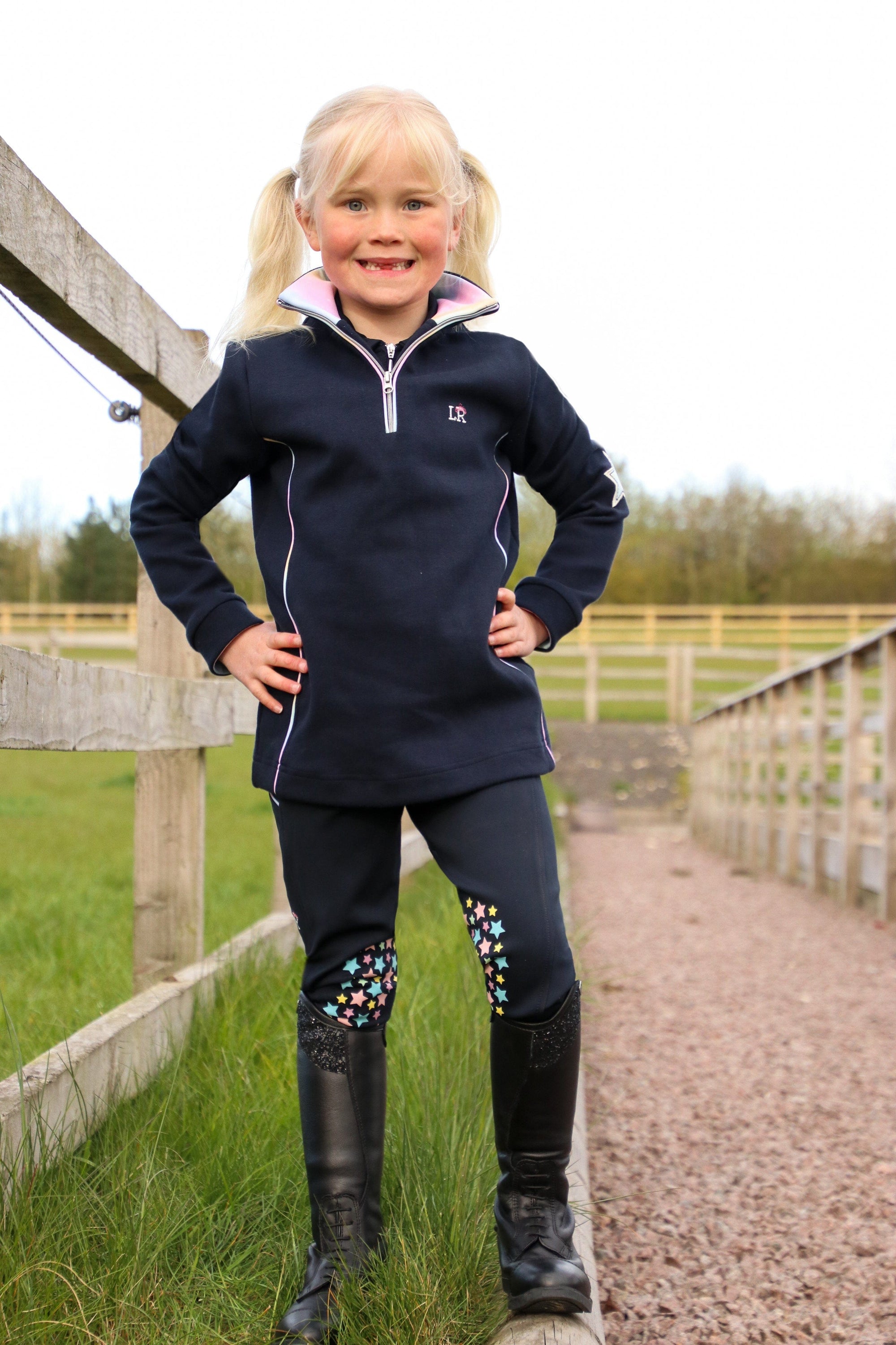 Dazzling dream riding tights by little rider