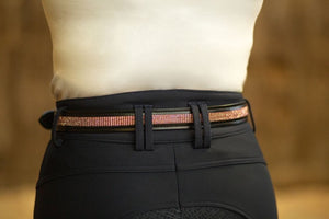 Hy equestrian rosciano rose gold belt