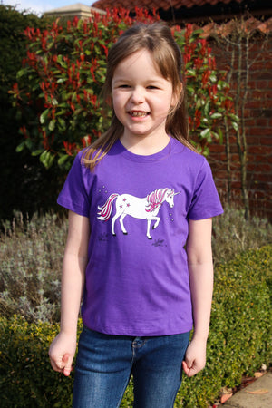 British country collection dancing unicorn childs tee