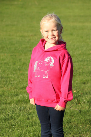 British country collection twinkle pony glitter hoodie