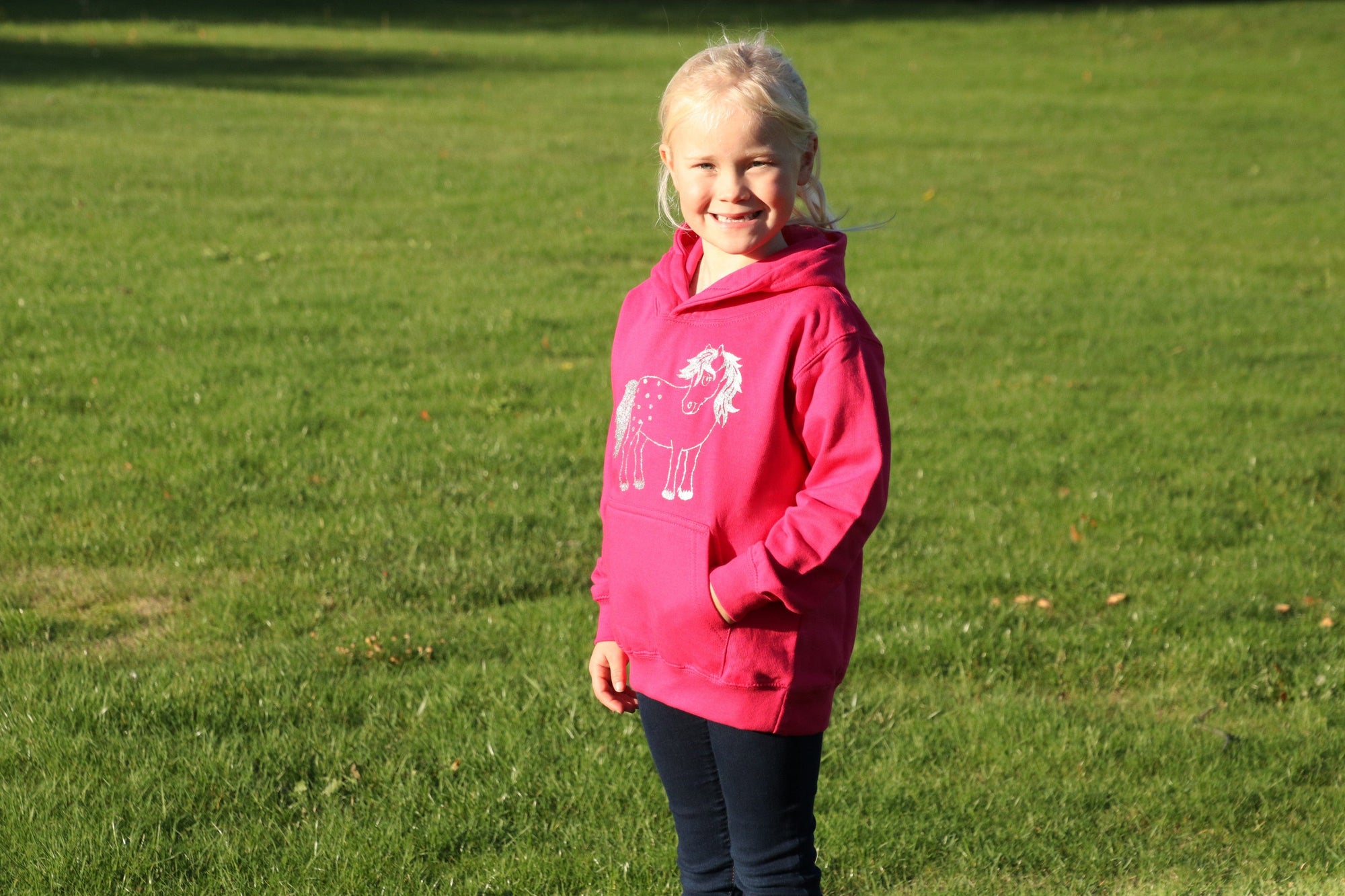 British country collection twinkle pony glitter hoodie