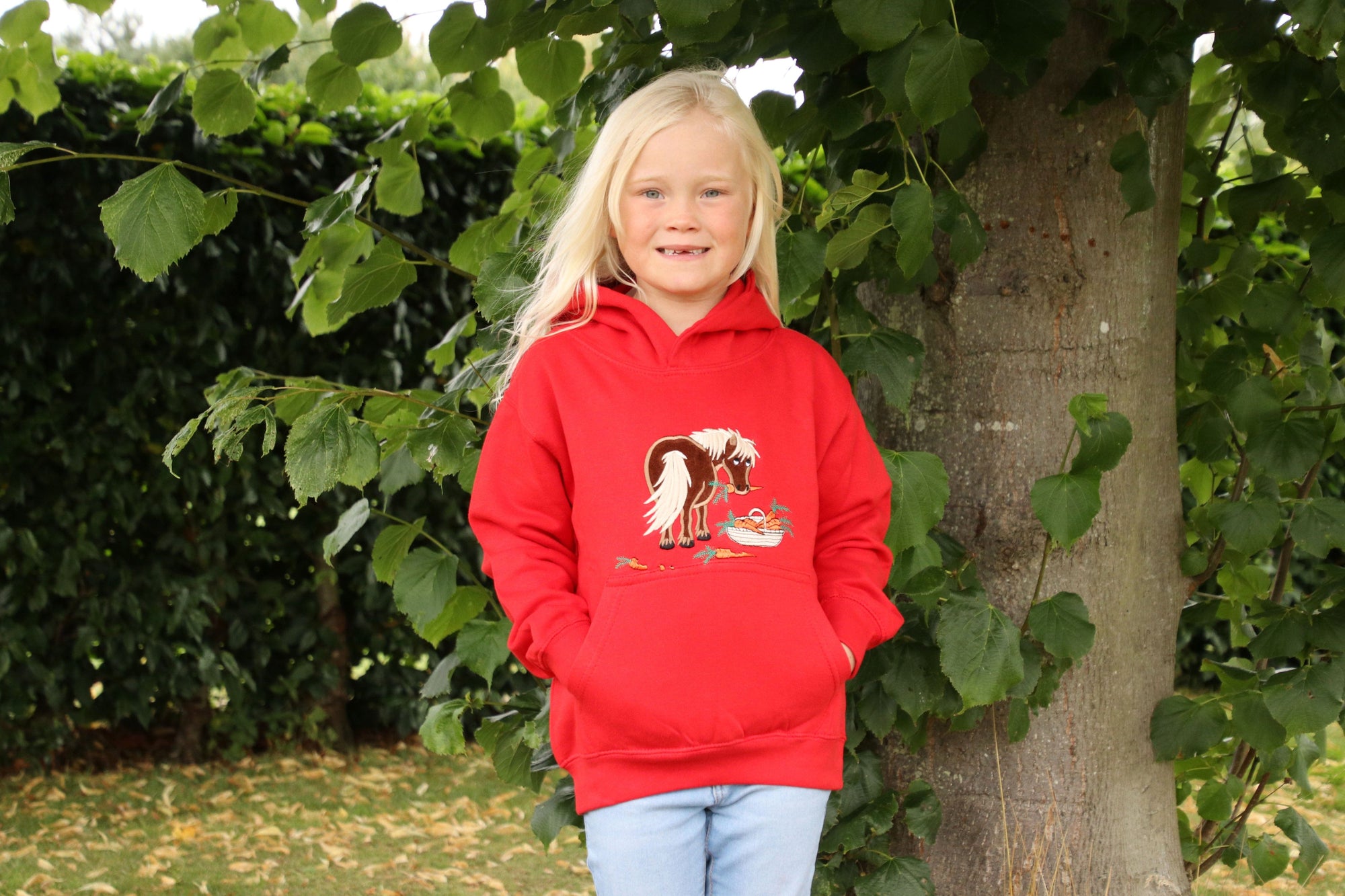 British country collection carrot pony childrens hoodie
