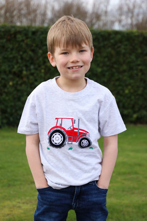 British country collection big red tractor childrens t-shirt