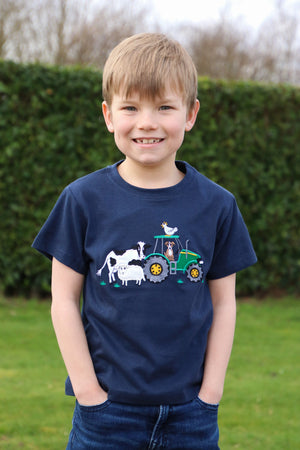 British country collection farmyard childrens t-shirt