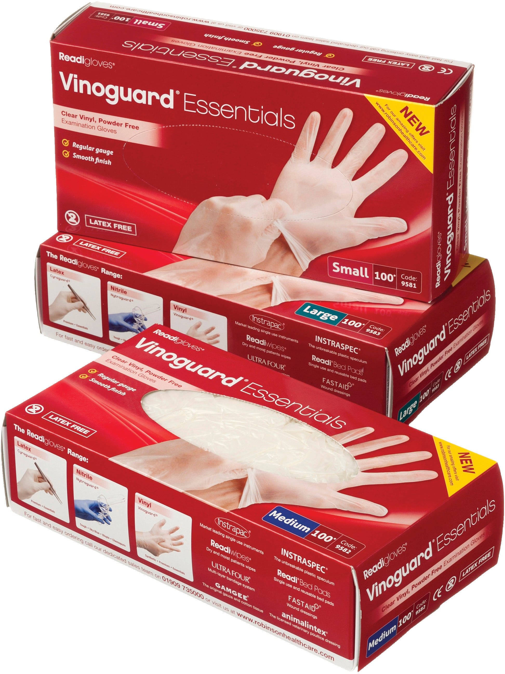 Robinsons vinoguard essentials latex free vinyl gloves