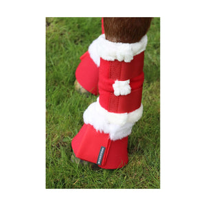 Hy Equestrian Christmas Santa Over Reach Boots