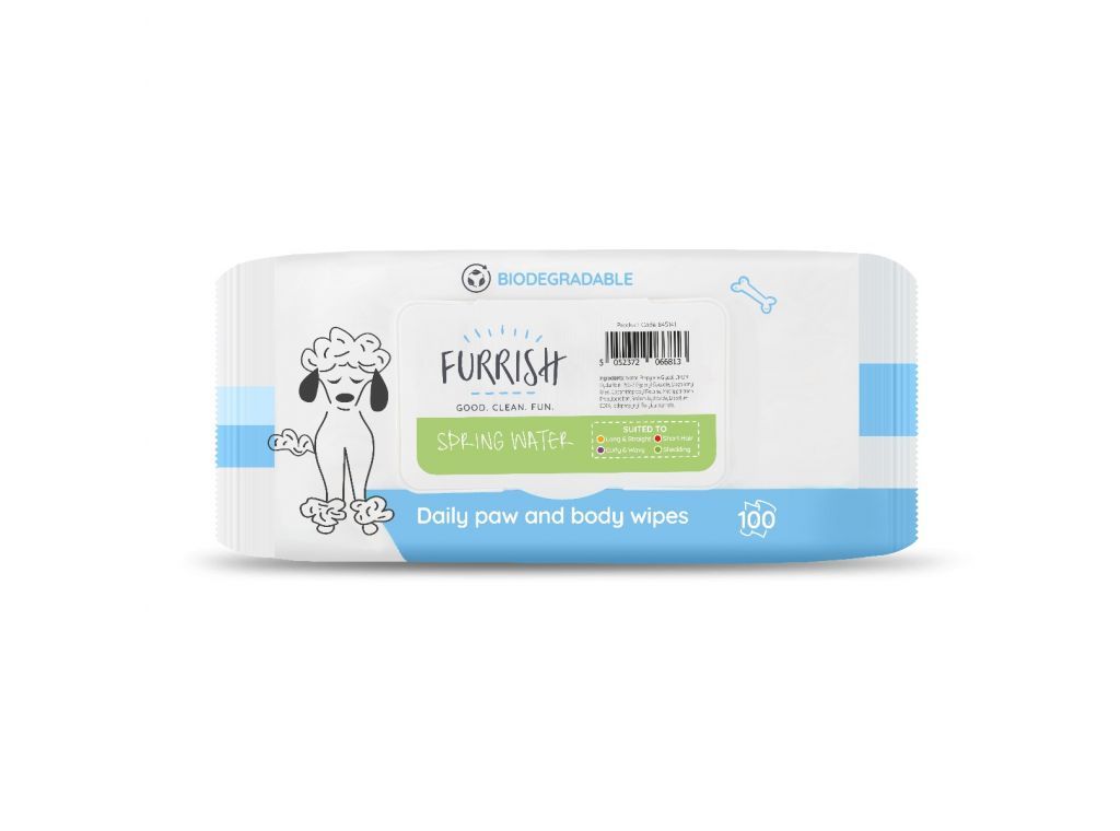 Furrish Daily Paw & Body Wipes- Spring Water