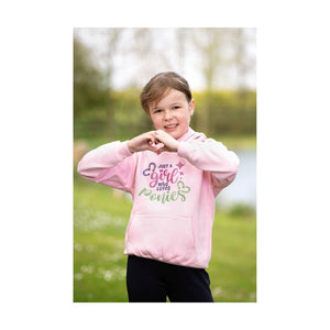 British Country Collection Just A Girl Who Loves Ponies Slogan Hoodie