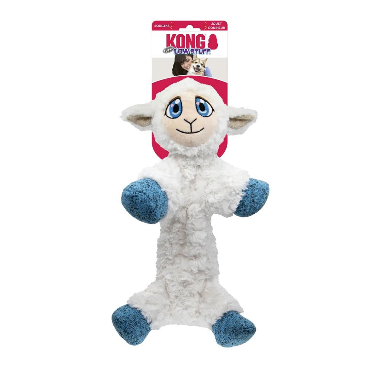 Kong low stuff flopzie lamb