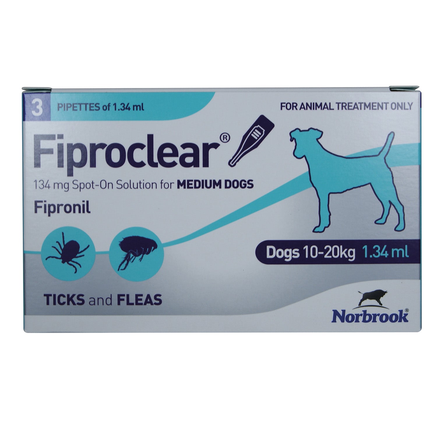 Norbrook Fiproclear Spot-On For Medium Dogs