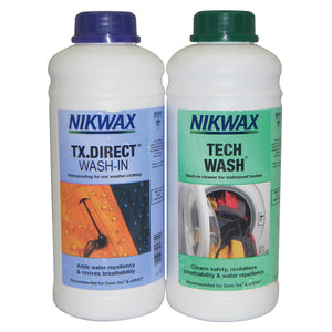 Nikwax Tech Wash/TX.Direct Wash-In Twin Pack