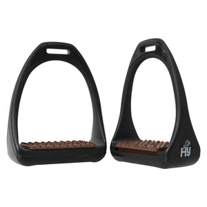 Hyjump compositi reflex stirrups with coloured treads - 