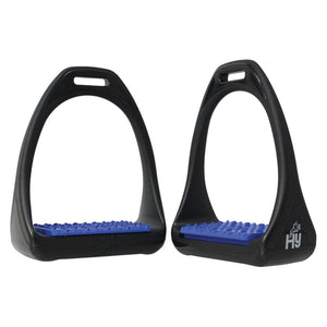 Hyjump compositi reflex stirrups with coloured treads - 